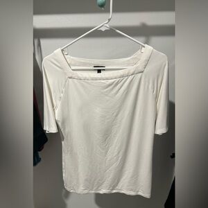 Talbots Cream short sleeve shirt